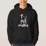 Cow With Santa Hat Farm Christmas Lights Xmas Holi Hoodie<br><div class="desc">Cow With Santa Hat Farm Christmas Lights Xmas Holiday</div>