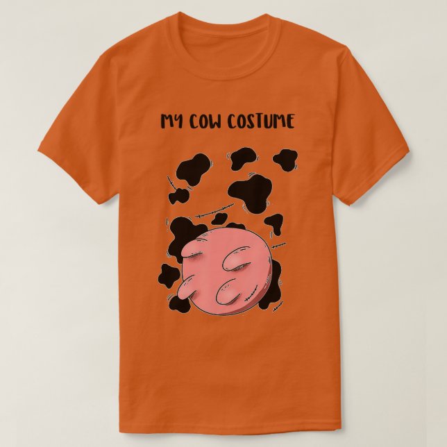 Cow With Utters  Cowprint  Cow Udder Costume  T-Shirt (Design Front)