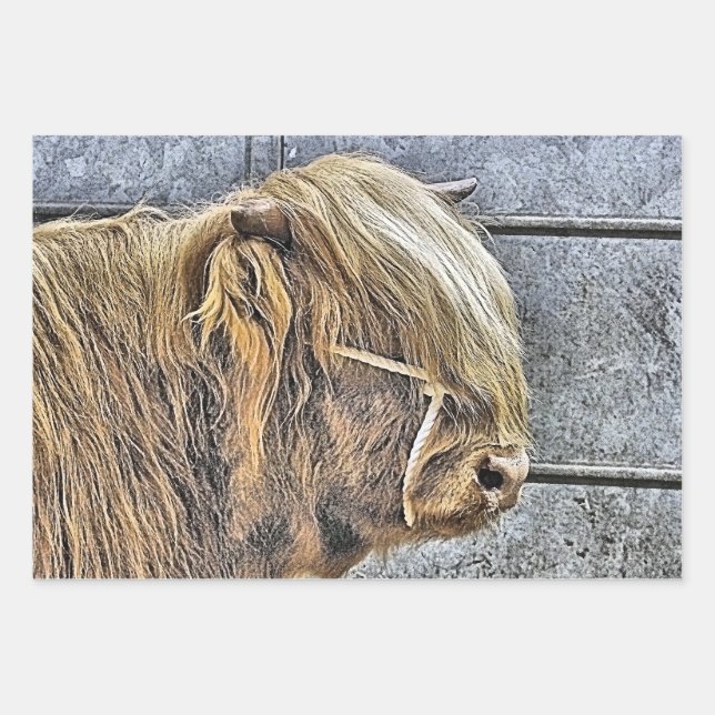 COW WRAPPING PAPER SHEET (Front)