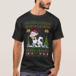 Cow Xmas Santa Hat Ugly Cow Christmas T-Shirt<br><div class="desc">Cow Xmas Santa Hat Ugly Cow Christmas</div>
