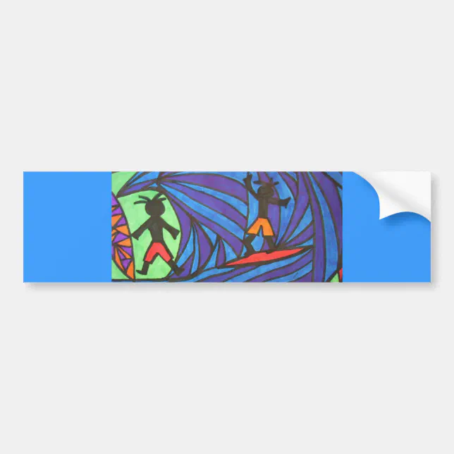 Cowabunga Bumper Sticker | Zazzle