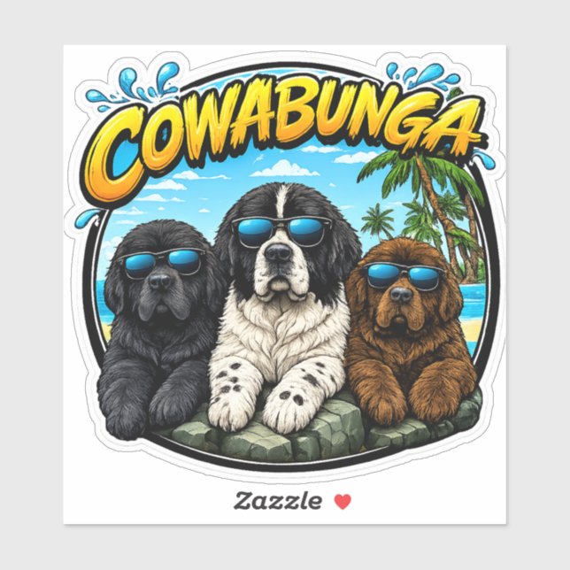 Cowabunga Newfies  (Sheet)