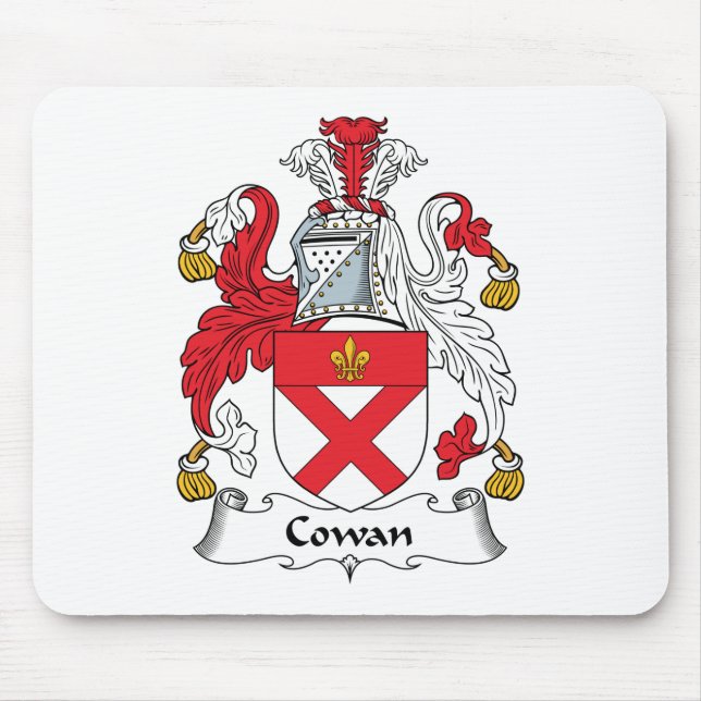 Cowan Family Crest Mouse Mat (Front)