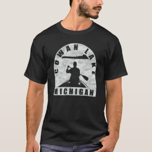 Cowan Lake Canoeing Michigan T-Shirt