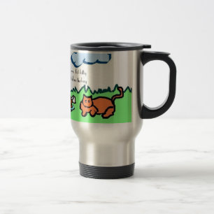 cowandcat, fat cow vs. fat kitty winner takes t... travel mug