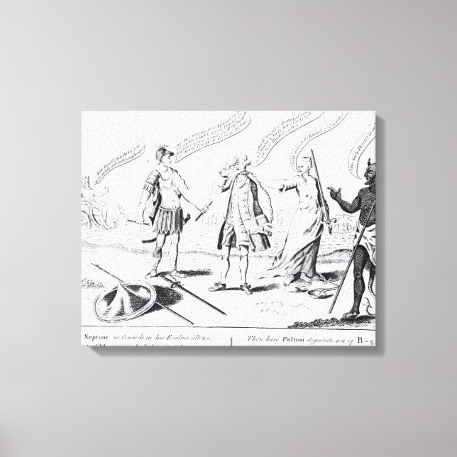 Cowardice Rewarded or the Devil will have his Canvas Print (Front)