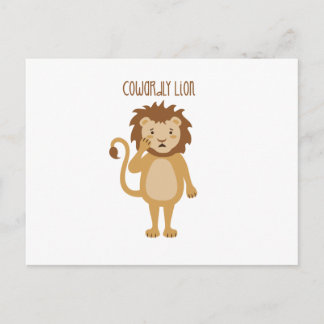 Cowardly Lion Postcard