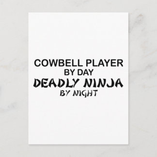 Cowbell Deadly Ninja by Night Postcard
