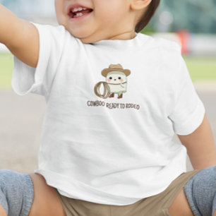 Cowboo Ready to Rodeo – Cute Cowboy Ghost Baby T-Shirt