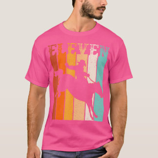 Cowboy 11Th Birthday Rodeo Horse 11 Year Old Weste T-Shirt
