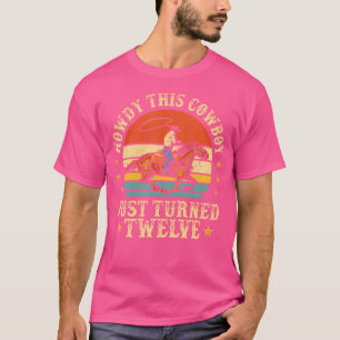 Cowboy 12Th Birthday 12 Year Old Boy Western Rodeo T-Shirt