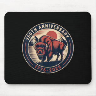 Cowboy 250 TH 4TH of July Flag 1776 2026 250th Mouse Mat