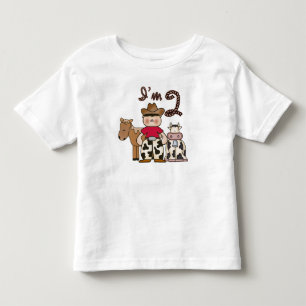 Cowboy 2nd Birthday Toddler T-Shirt