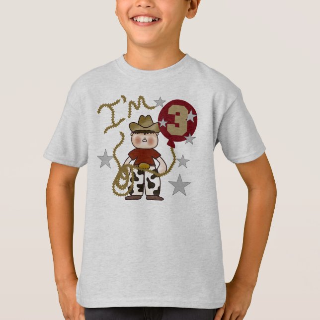 Cowboy 3rd Birthday T-Shirt (Front)