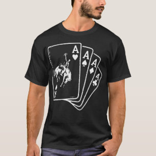 Cowboy Ace Card Western Rodeo Poker T-Shirt