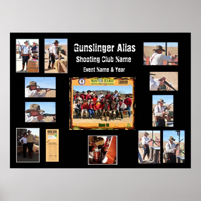 Cowboy Action Shooting Event Custom Posters (Front)