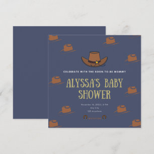 Cowboy Adoption Baby Shower  Invitation