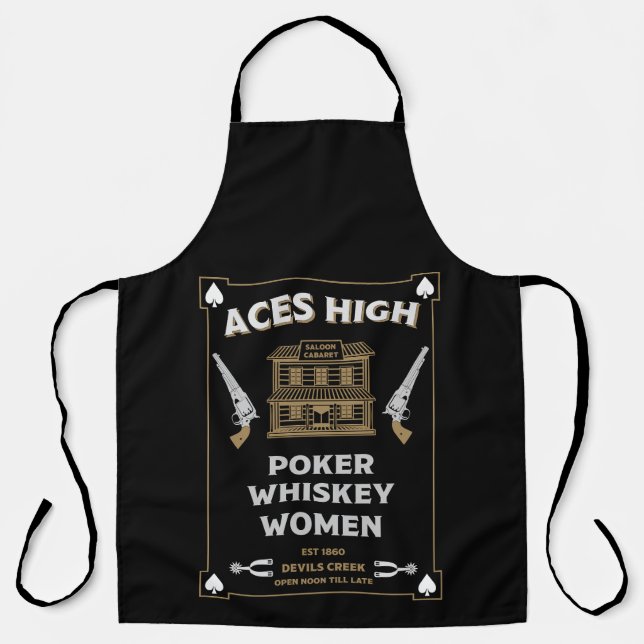 Cowboy American Frontier Saloon Apron (Front)