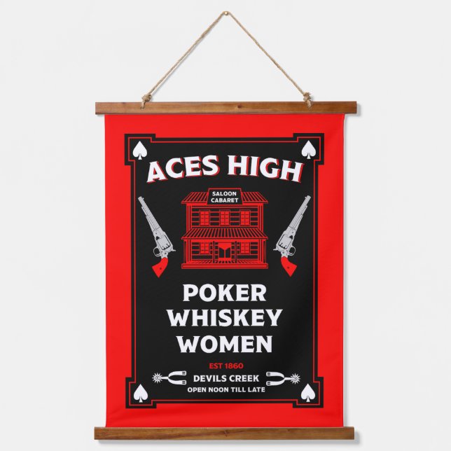 Cowboy American Frontier Saloon Hanging Tapestry (Front)