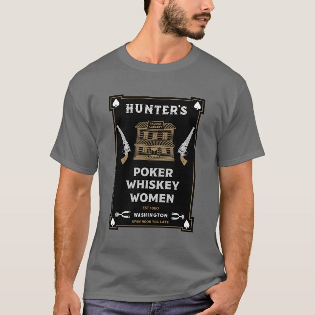 Cowboy American Frontier Saloon T-Shirt (Front)
