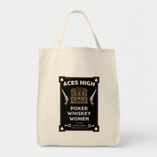 Cowboy American Frontier Saloon Tote Bag