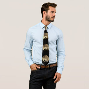 Cowboy and Cattle with Big Full Moon Tie