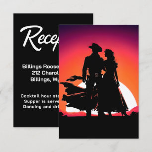 Cowboy and Cowgirl at Sundown  Enclosure Card