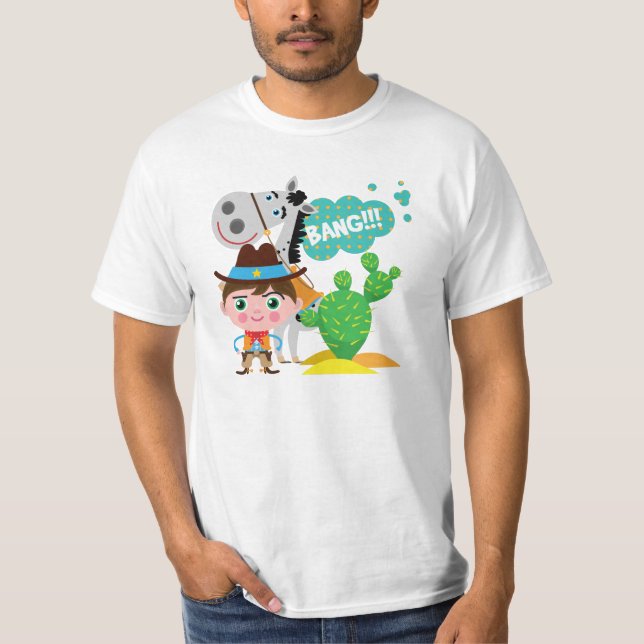 Cowboy and Horse T-Shirt (Front)