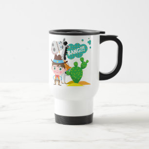 Cowboy and Horse Travel Mug