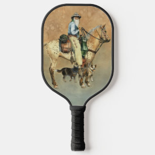 Cowboy, Appaloosa and Dogies Pickleball Paddle