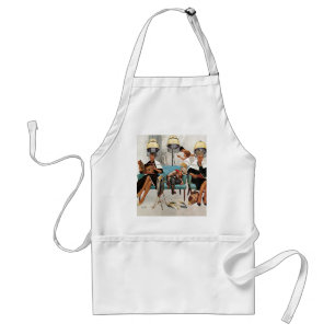 Cowboy Asleep in Beauty Salon Standard Apron