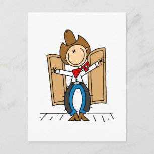 Cowboy at Saloon Tshirts and Gifts Postcard