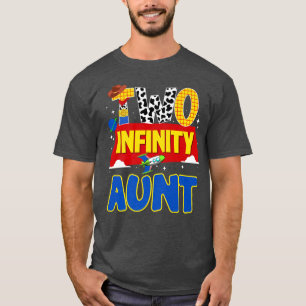 Cowboy Aunt Two Infinity And Beyond Birthday Decor T-Shirt