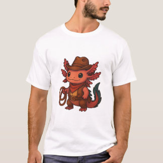 Cowboy Axolotl T-shirt - Funny Western Style