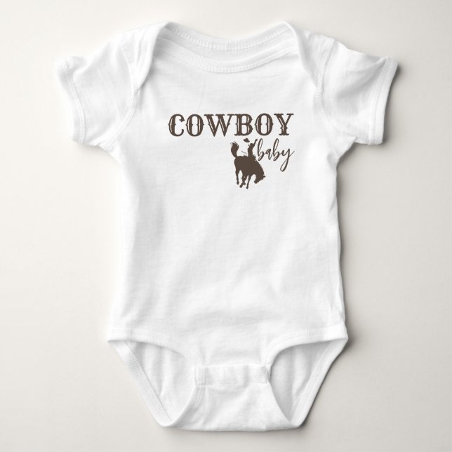 Cowboy baby bodysuit (Front)