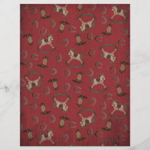 Cowboy Baby Scrapbook Paper