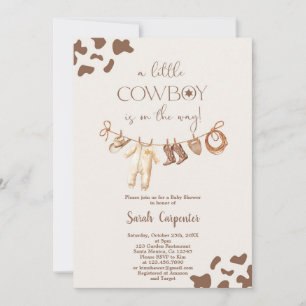Cowboy Baby Shower Boy Invitation