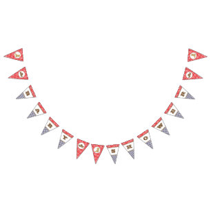 Cowboy Baby Shower Bunting Banner Paisley Gingham