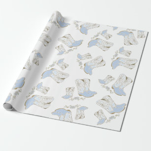 Country Cowgirl Boots Adorable Stick Horse Western Wrapping Paper