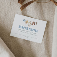 Cowboy Baby Shower Diaper Raffle Ticket