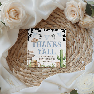 Cowboy Baby Shower Favor Tags