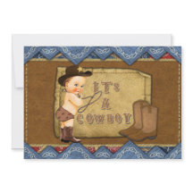 Cowboy Baby Shower Invitation