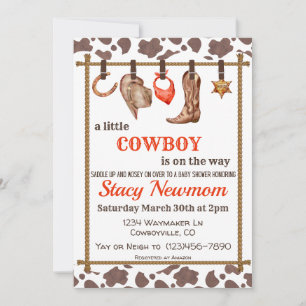 Cowboy Baby Shower Invitation