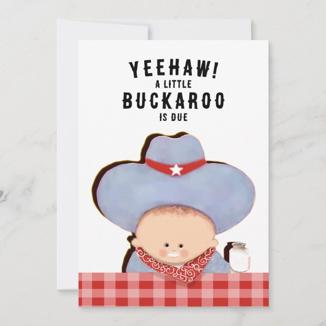Cowboy Baby Shower Invitation (Front)