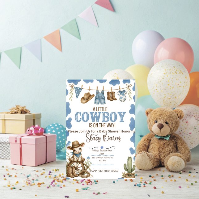 Cowboy Baby Shower Invitation  (Cowboy Baby Shower Invitation)