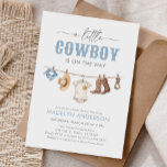 Cowboy Baby Shower Invitation<br><div class="desc">Invite friends and family to celebrate a little one on the way with this cowboy themed baby shower invitation.</div>