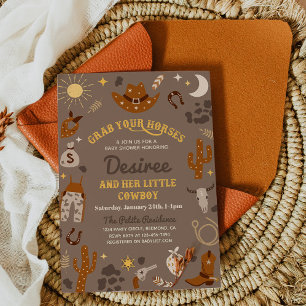 Cowboy Baby Shower Invitation Western Baby