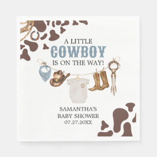 Cowboy Baby Shower Napkin