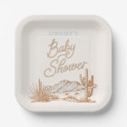 Cowboy Baby Shower Plates