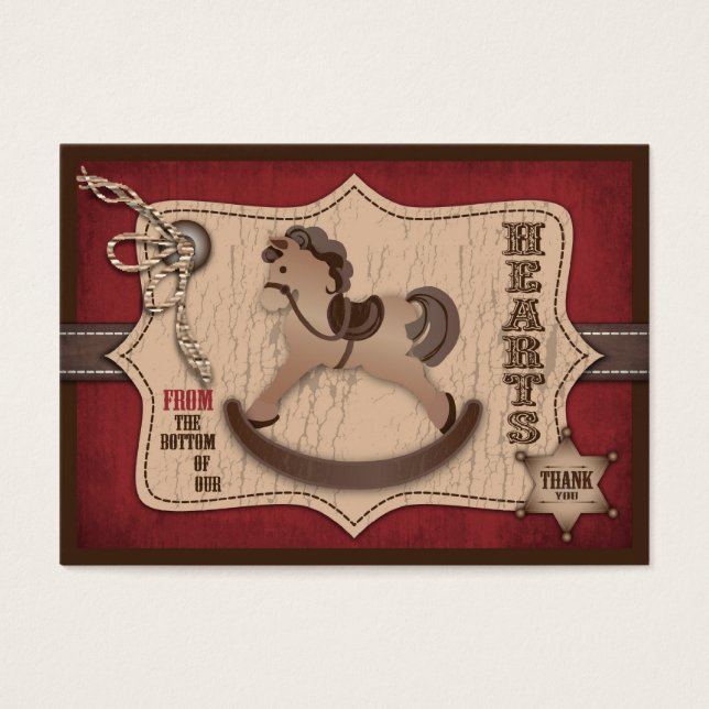 Cowboy Baby TY Gift Tag 2 (Front)
